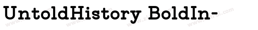 UntoldHistory BoldIn字体转换 UntoldHistory BoldIn字体转换
